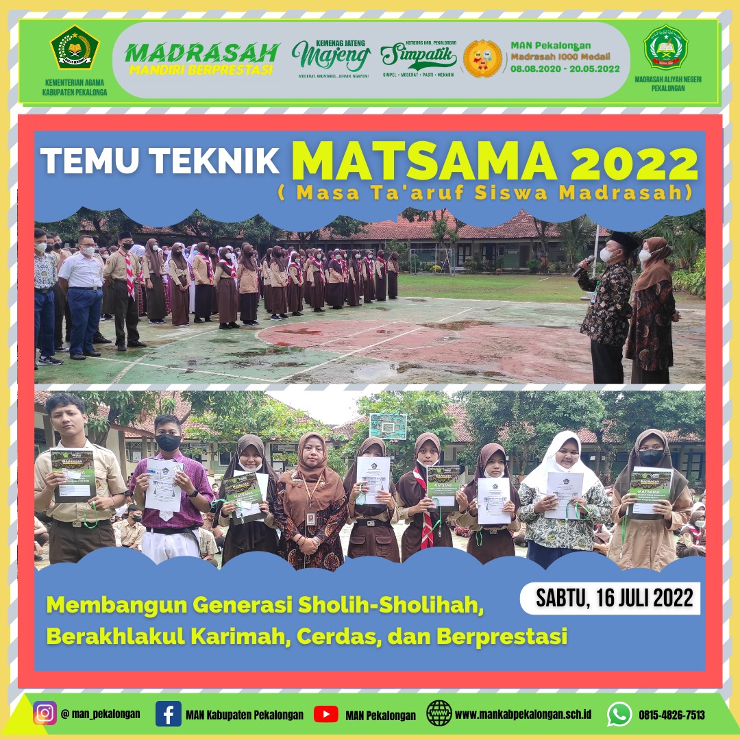 Temu Teknik Matsama Civitas Akademika MAN Pekalongan 2022