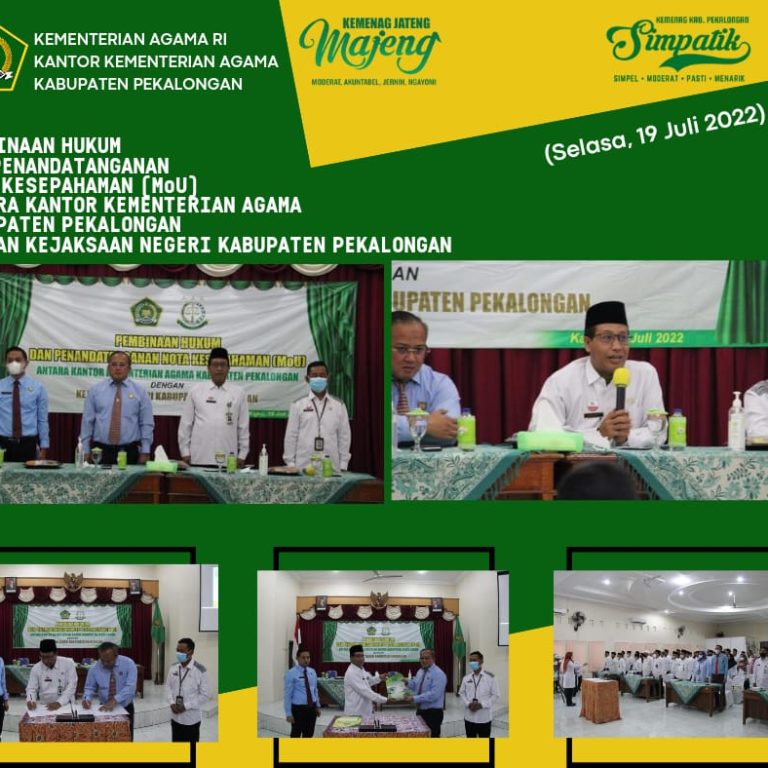 Kankemenag Kab. Pekalongan Jalin Kerja Sama Dengan Kejari Kab. Pekalongan