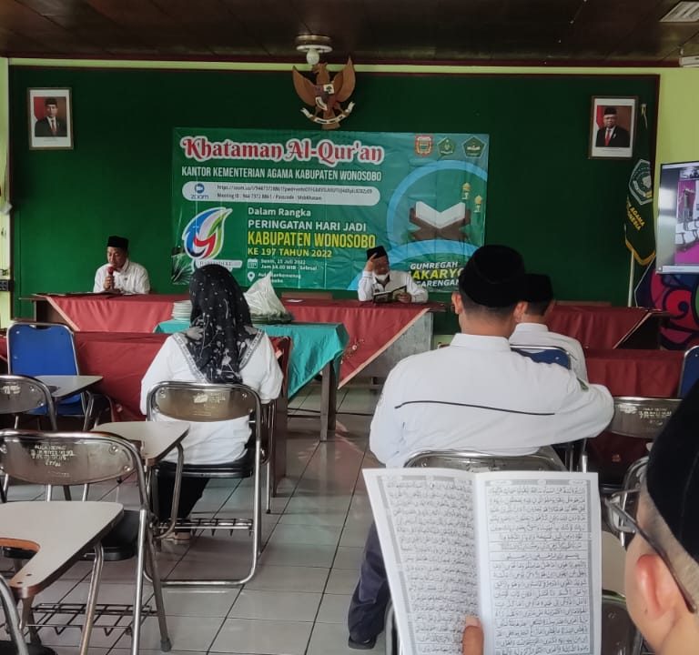 Hari Jadi Wonosobo ke 197, Kankemenag Ikuti Gelaran Khatam Al Quran