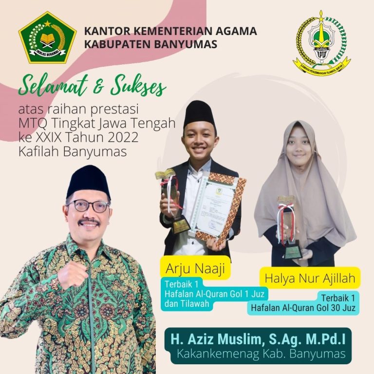 Kafilah MTQ Banyumas Rebut 7 Medali