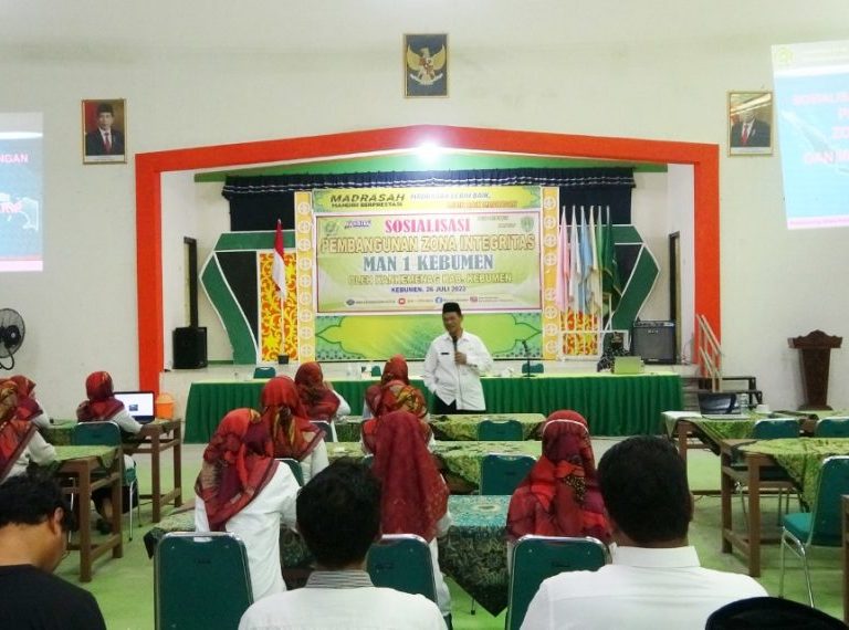 Reformasi Birokrasi, MAN 1 Kebumen Adakan Sosialisasi Pembangunan Zona Integritas