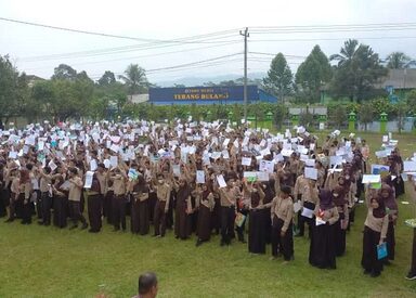 Hari Anak Nasional 2022, MTsN 2 Banjarnegara Gelar Festival Menggambar