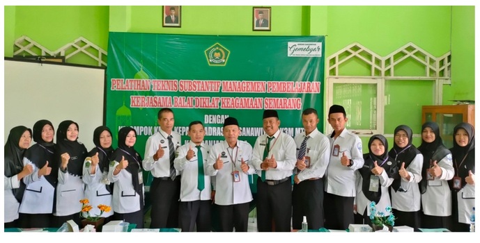 15 Guru MTs Negeri 1 Banjarnegara Ikuti Pelatihan Teknis Substantif Manajemen Pembelajaran
