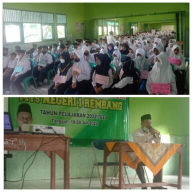 MTsN 1 Rembang Gelar Matsama, Siswa Diajak Kenali Lingkungan