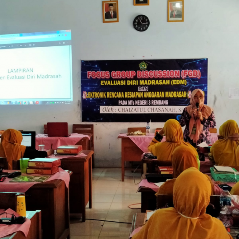MTsN 3 Rembang Gelar FGD EDM e-RKAM