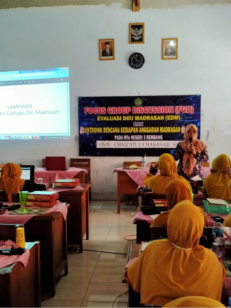 MTsN 3 Rembang Gelar FGD EDM e-RKAM