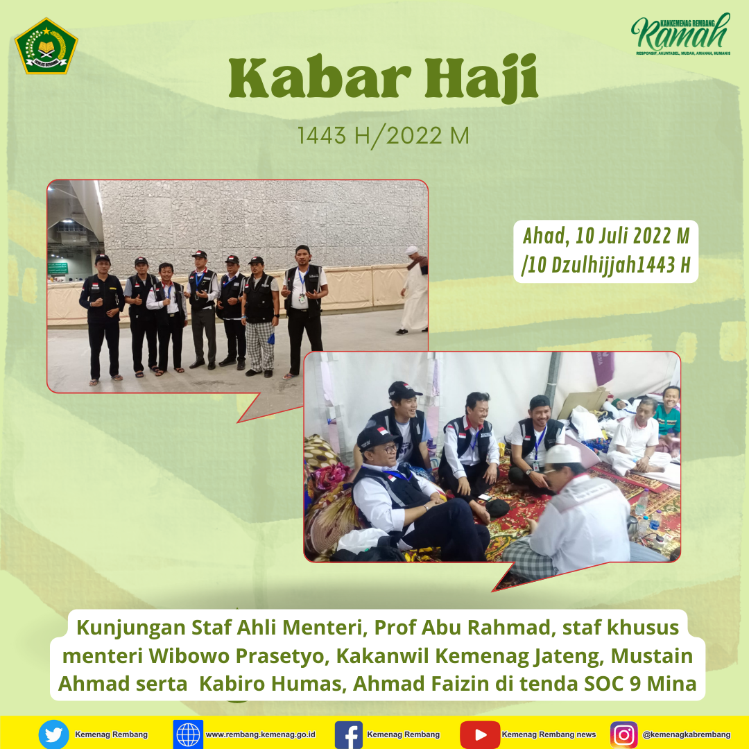 Pejabat Kunjungi Tenda Jemaah Haji SOC 09
