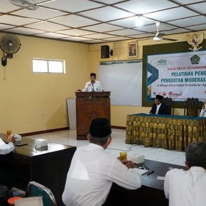 Acara Pembukaan PDWK Pelatihan Penggerak Penguatan Moderasi Beragama Di Wilayah Kerja Kantor Kementerian Agama Kabupaten Boyolali pada Senin (01/08)