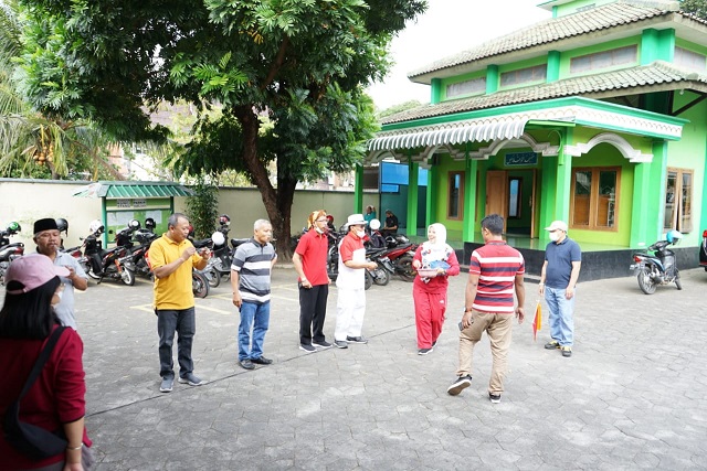 Lomba membawa kelereng dengan sendok yang digelar oleh Kantor Kementerian Agama Kabupaten Boyolali pada jumat (12/08)