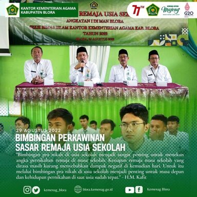Bimbingan Perkawinan Sasar Remaja Usia Sekolah di Kabupaten Blora