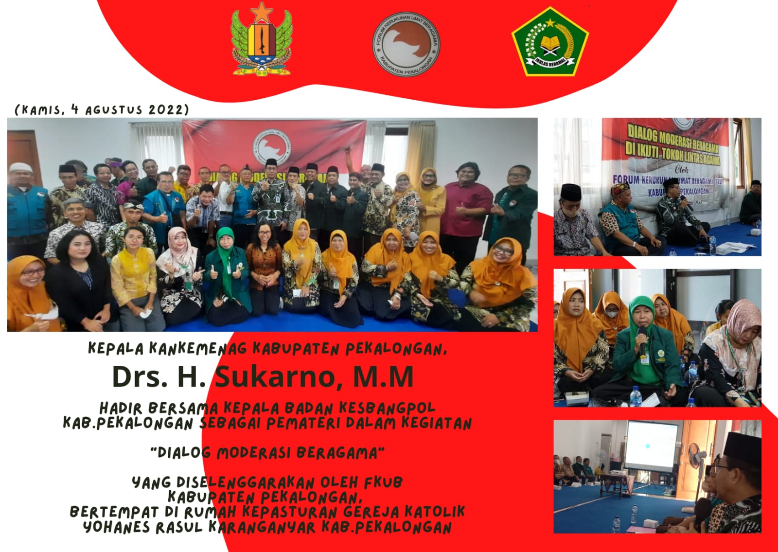 Dialog Moderasi Beragama Tingkat Kabupaten Pekalongan