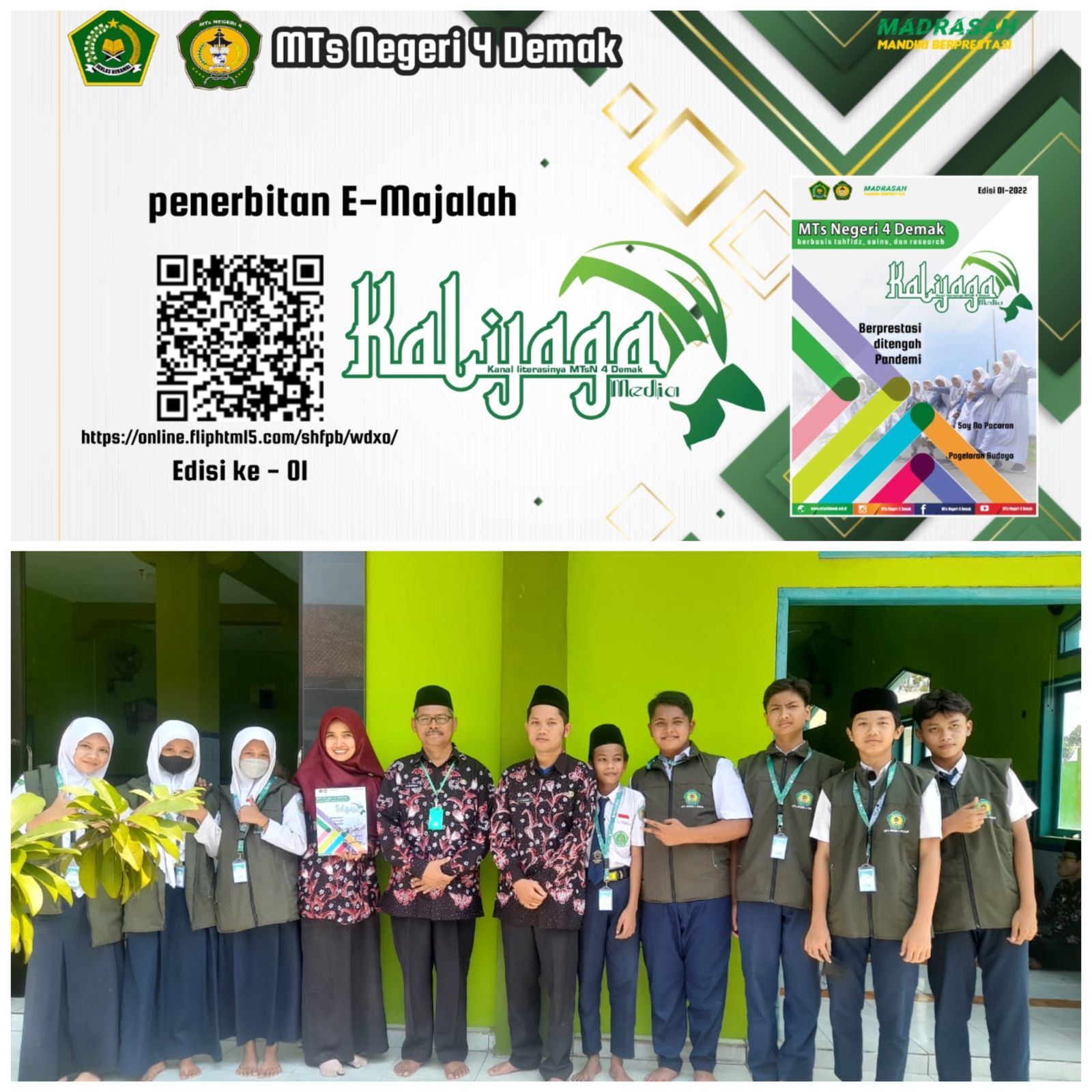 Launching “E-Majalah Kalijaga Media” Madrasah Tsanawiyah Negeri 4 Demak