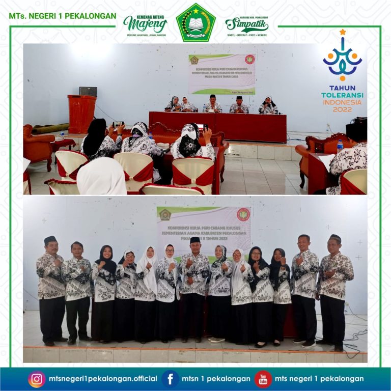 Konferensi Kerja PGRI Cabsus Kemenag Kab. Pekalongan Masa Bakti II 2022 Kab. Pekalongan