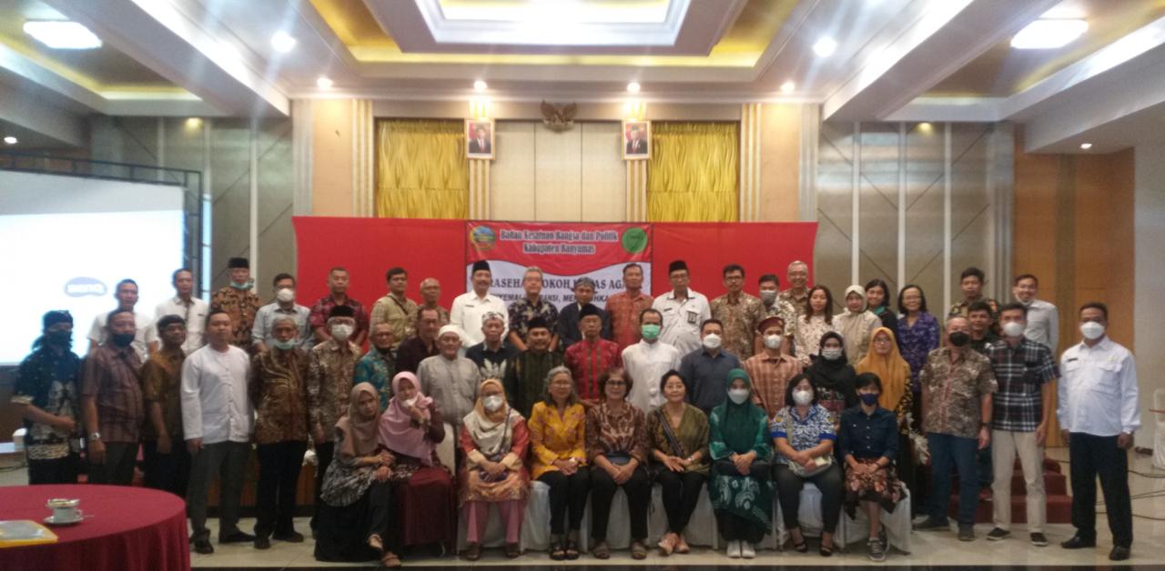 Dukung Tahun Toleransi , Kemenag Banyumas dan Kesbangpol Gelar Sarasehan Tokoh Lintas Agama.