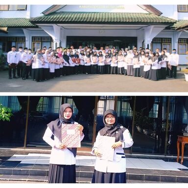 Dua Guru MTs Negeri 2 Banjarnegara Ikuti Apel Terima SK Kenaikan Pangkat