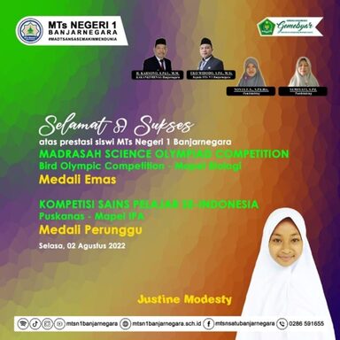 Bersinar, Justine Modesty Persembahkan Medali di Dua Ajang Tingkat Nasional Sekaligus
