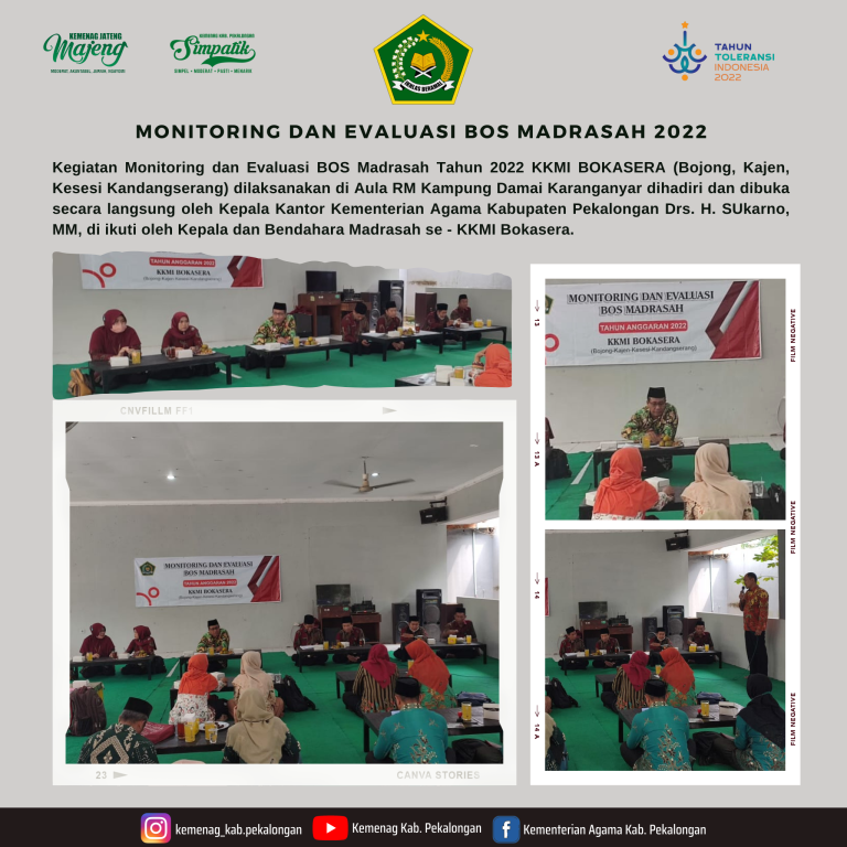 Kepala Kemenag Buka Monev BOS Madrasah