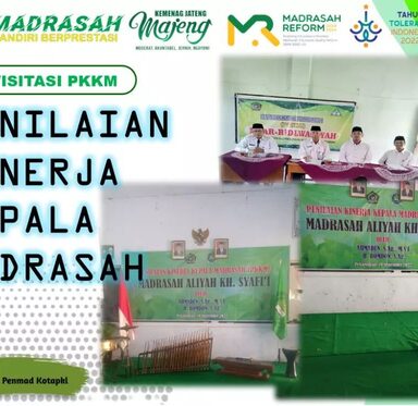 Visitasi Penilaian Kinerja Kepala Madrasah (PKKM) Kankemenag Kota Pekalongan