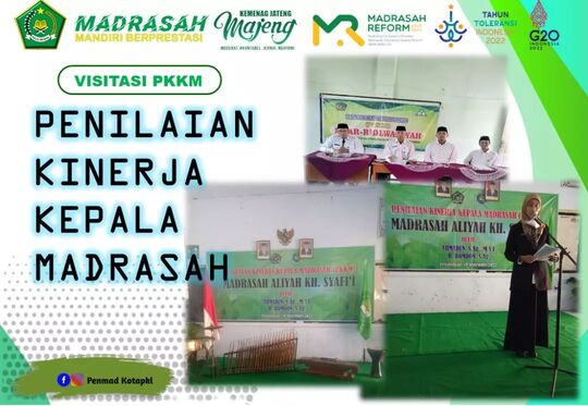 Visitasi Penilaian Kinerja Kepala Madrasah (PKKM) Kankemenag Kota Pekalongan