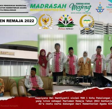 Siswi MAN 1 Kota Pekalongan Happyana Dwi Hardiyanti Melaju ke Gedung Parlemen
