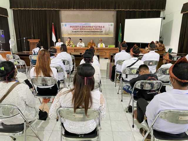 Pembimas Buddha Propinsi Jawa Tengah Sambut Peserta Dharmayatra Kabupaten Oki Sumsel
