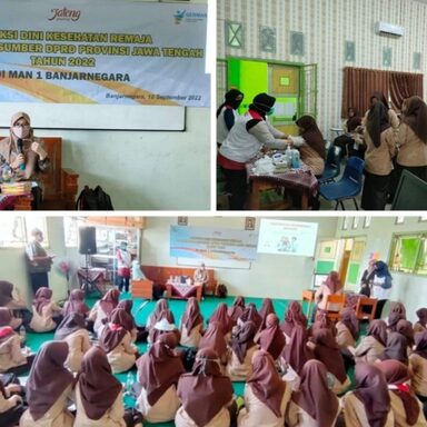 Dinkes Fasilitasi Kegiatan Deteksi Dini Kesehatan Siswa MAN 1 Banjarnegara