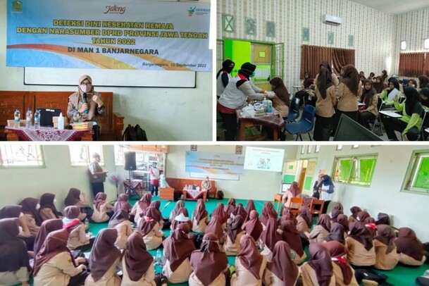 Dinkes Fasilitasi Kegiatan Deteksi Dini Kesehatan Siswa MAN 1 Banjarnegara