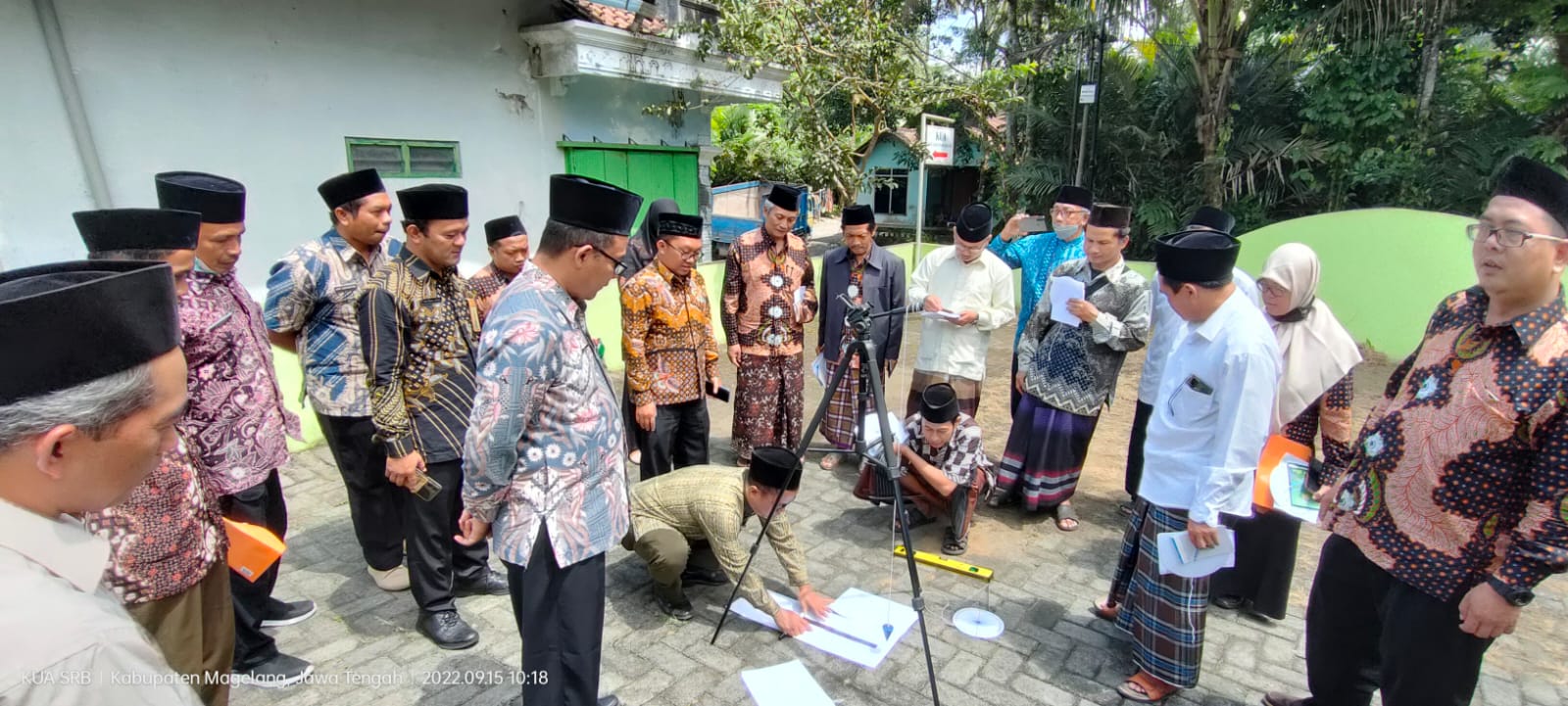Penyuluh Agama KUA Kecamatan Srumbung Gelar TOT Hisab Arah Kiblat