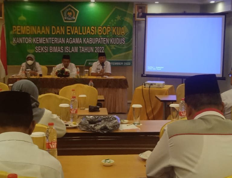 Kemenag Kudus Gelar Pembinaan Dan Evaluasi BOP KUA