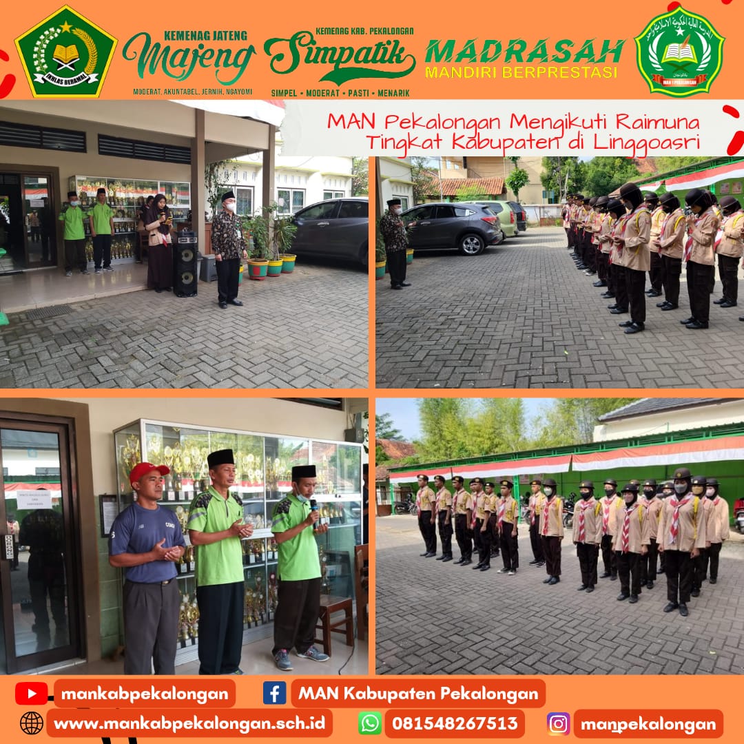 MAN Pekalongan mengikuti Raimuna Tingkat Kabupaten Pekalongan di Linggoasri