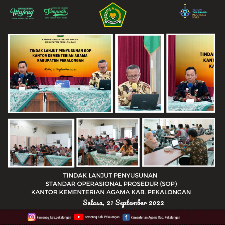 Kemenag Kab. Pekalongan Kembali Gelar Penyusunan SOP Pelayanan Bermutu dan Berkualitas