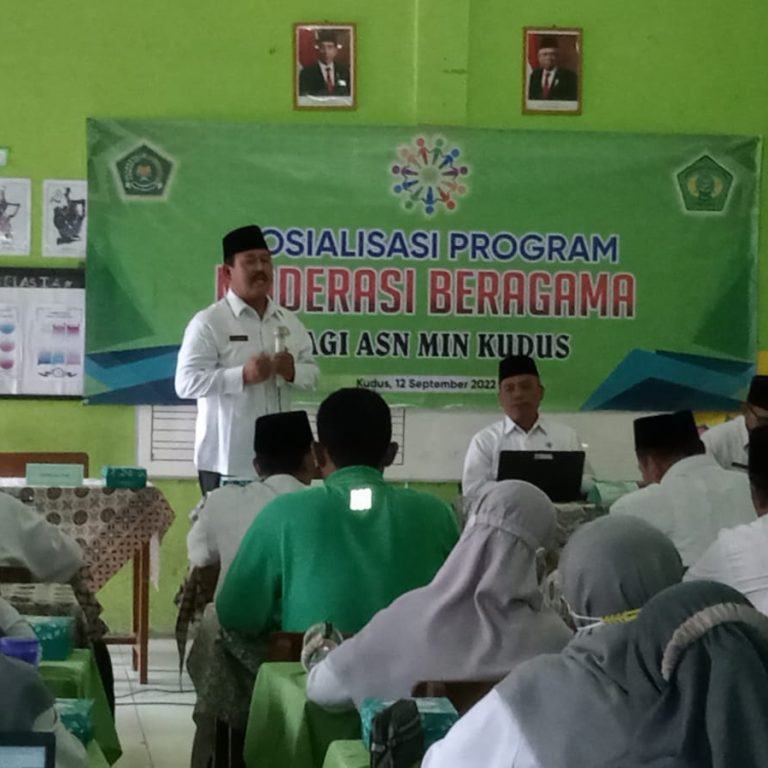 Ka.Kankemenag Sampaikan 4 Indikator Pada Sosialisai Moderasi Beragama