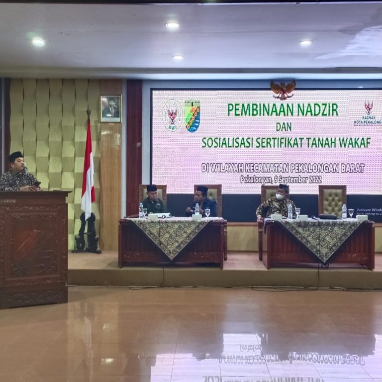 Pembinaan Nadzir dan Sosialisasi Sertifikat Tanah Wakaf di Wilayah Kecamatan Pekalongan Barat