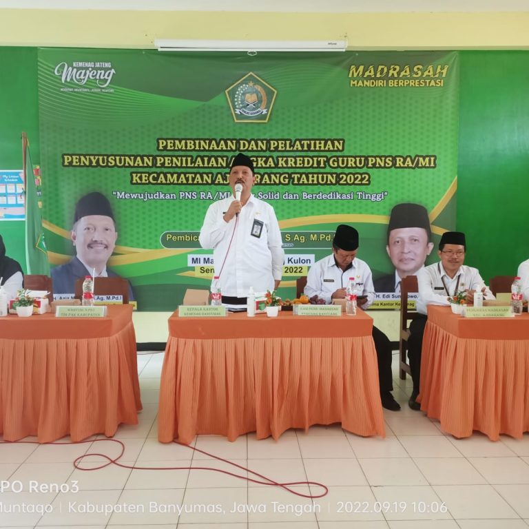 48 Guru MI Dan RA Se Kec.Ajibarang Banyumas Ikuti Pelatihan PAK