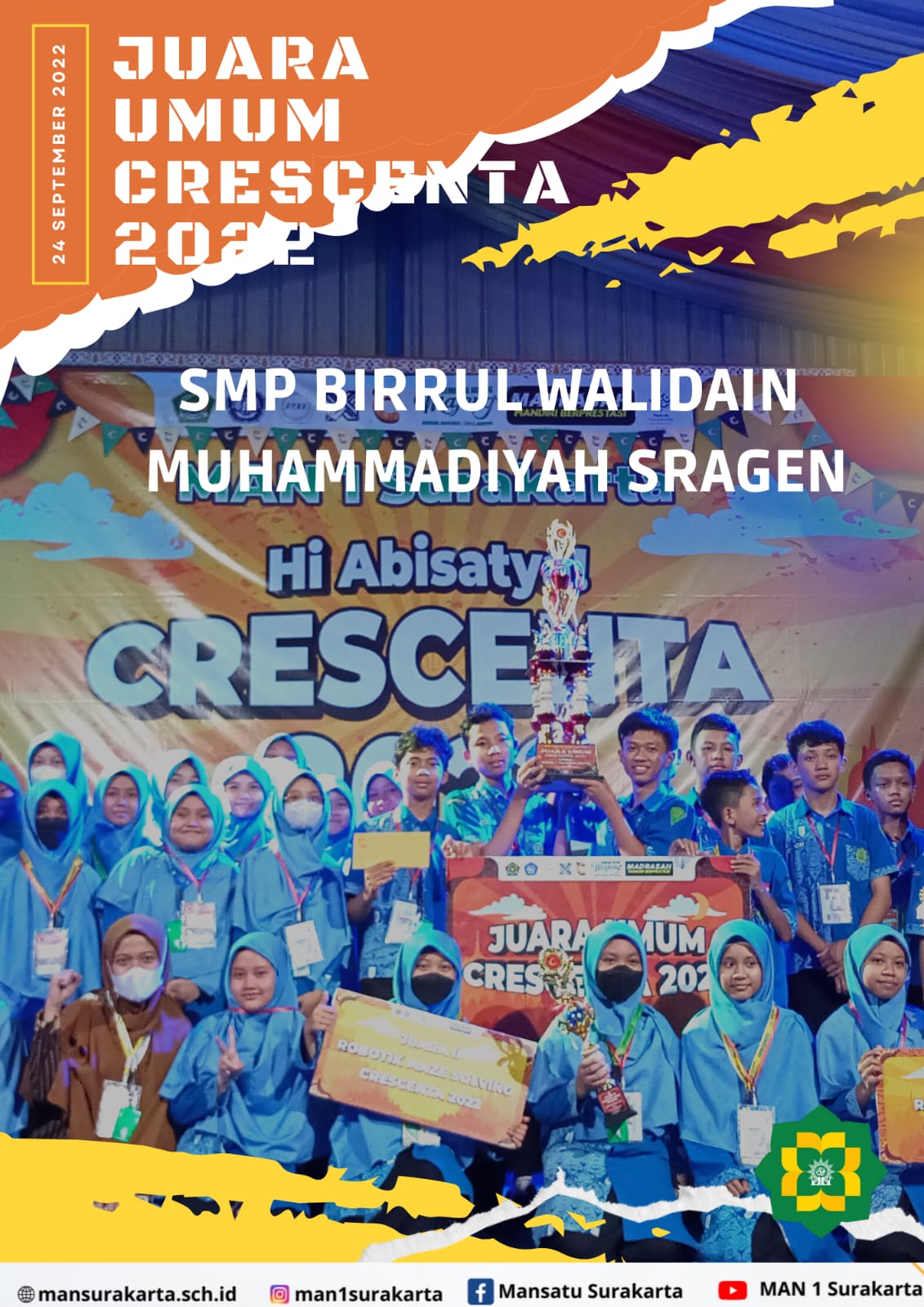 SMP Birrul Walidain Muhammadiyah Sragen Jawara Crescenta 2022