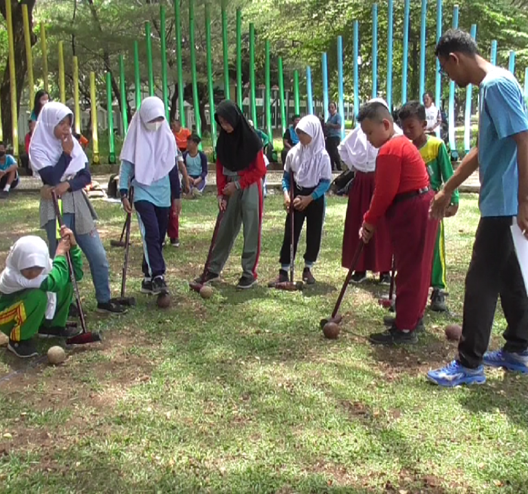 Sosialisasi Wodball di Kota Pekalongan Tahun 2022 di Taman Wilis Kota Pekalongan