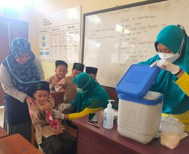 Dapatkan Kekebalan Tubuh, Siswa Mimau Ikuti Bias MR dan HPV