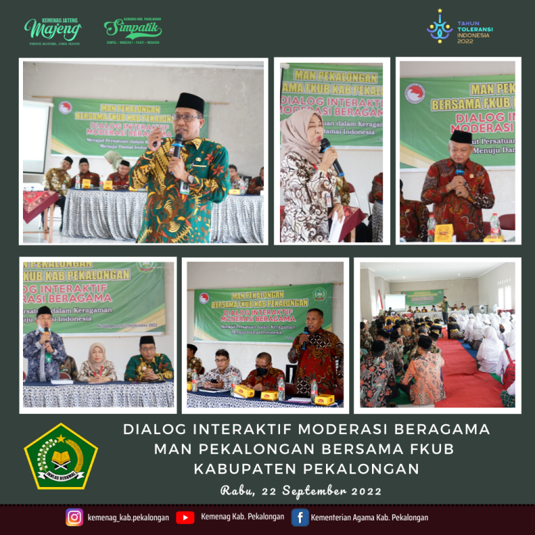 Perkuat Moderasi Beragama di Kalangan Pelajar, Kankemenag Kab. Pekalongan bersama FKUB Gandeng MAN Pekalongan Gelar Dialog Interaktif