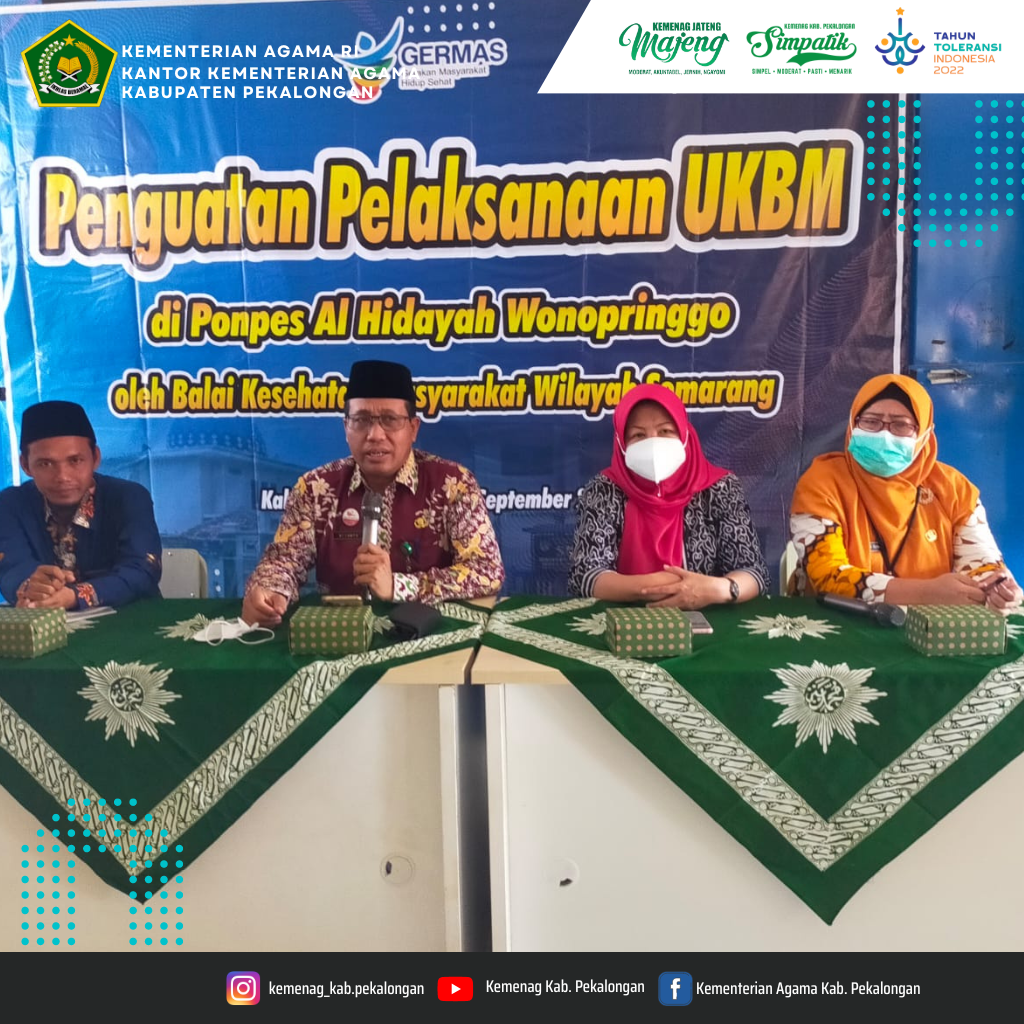 Kakankemenag Kabupaten Pekalongan : Sinergitas PSN dengan Pesantren Wujud Upaya Penguatan Pelaksanaan UKBM