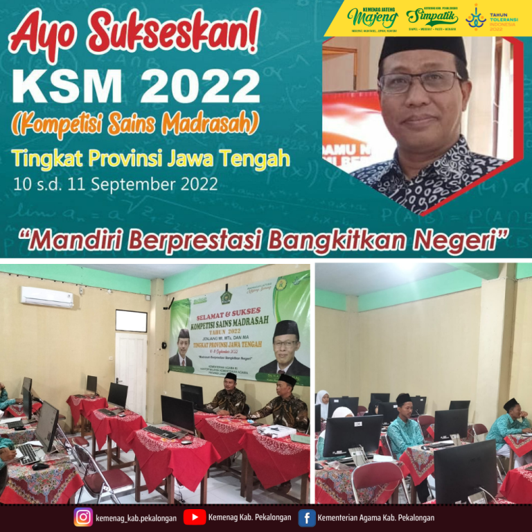 Kab. Pekalongan Kirim 33 Siswa Pada Ajang KSM Tingkat Provinsi Jawa Tengah