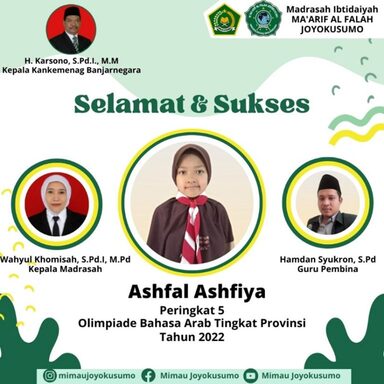 MIMAU Duduki Peringkat 5 Pada Olimpiade Ke V Bahasa Arab Tingkat Provinsi