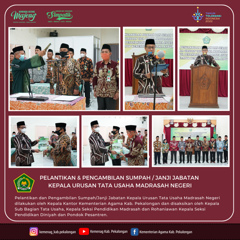 Kepala Kankemenag Kabupaten Pekalongan Lanti Dua  Kaur TU