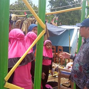 Kepala Kantor Kementeiran Agama Kabupaten Boyolali mengunjungi kegiatan kemah SD dan MI Muhammadiya se Kabupaten Boyolali