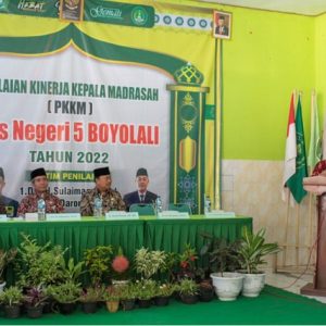 Kegiatan Penilaian Kinerja Kepala Madrasah yang diselenggarakan oleh MTsN 5 Boyolali