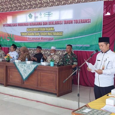 KUA Wanayasa Adakan Internalisasi Moderasi Beragama Dan Deklarasi Tahun Toleransi