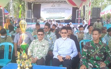 Ratusan Santri Ramaikan Porsadin  Kaliori