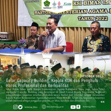 Gelar Capacity Building, Kepala KUA dan Penghulu Harus Profesional dan Berkualitas