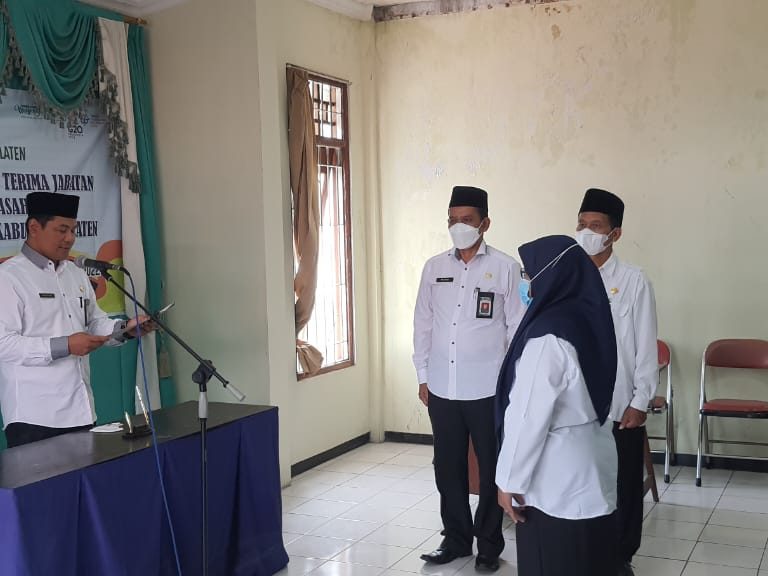 Lantik Kepala Urusan TU, Ini Pesan Kakankemenag Klaten 