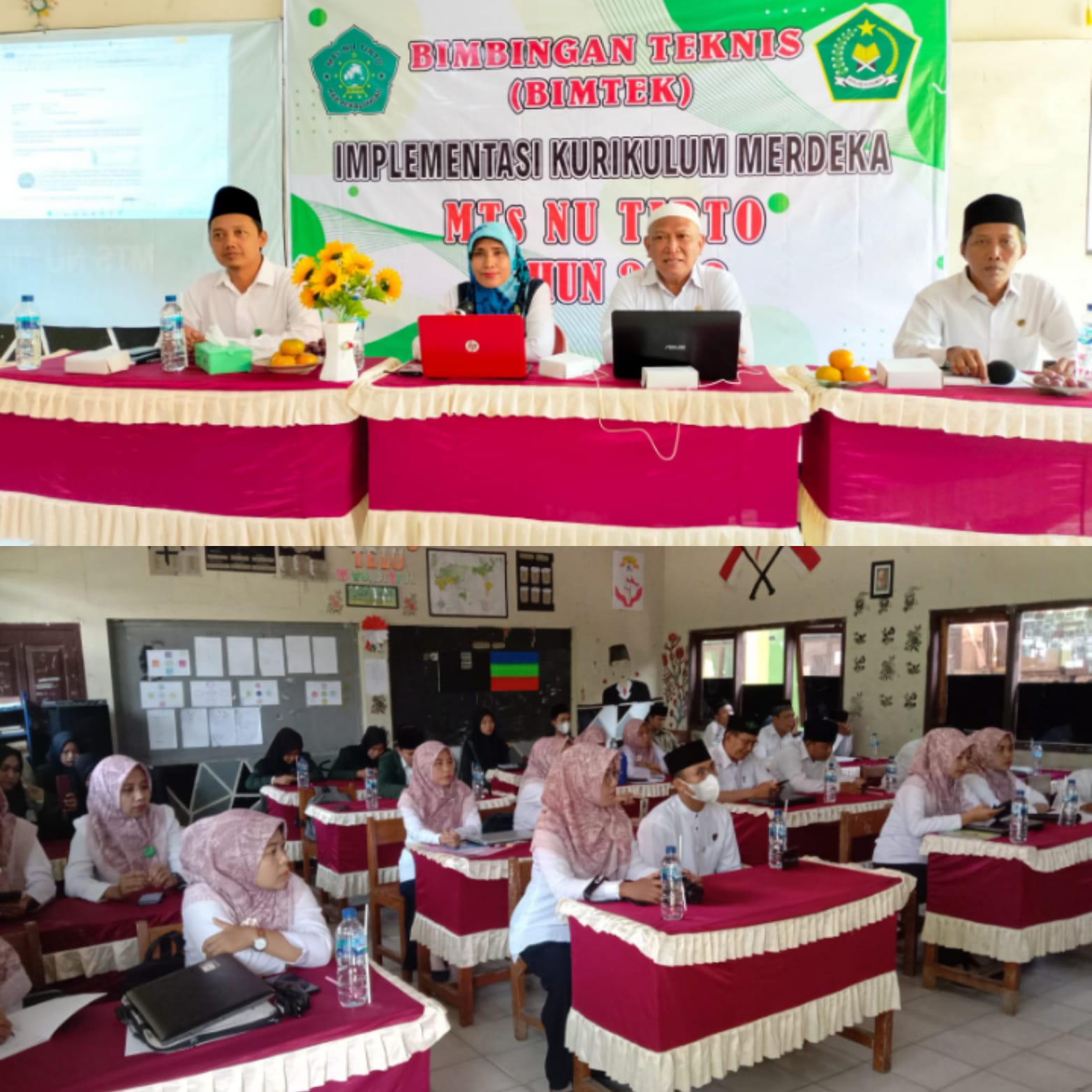 Kembangkan Kompetensi Guru, MTs NU TIRTO Gelar Bimtek Implementasi Kurikulum Merdeka Tahun 2022￼