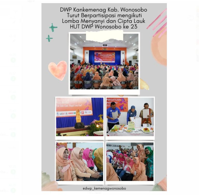 DWP Kankemenag Ikuti Lomba HUT Ke 23 DWP Wonosobo